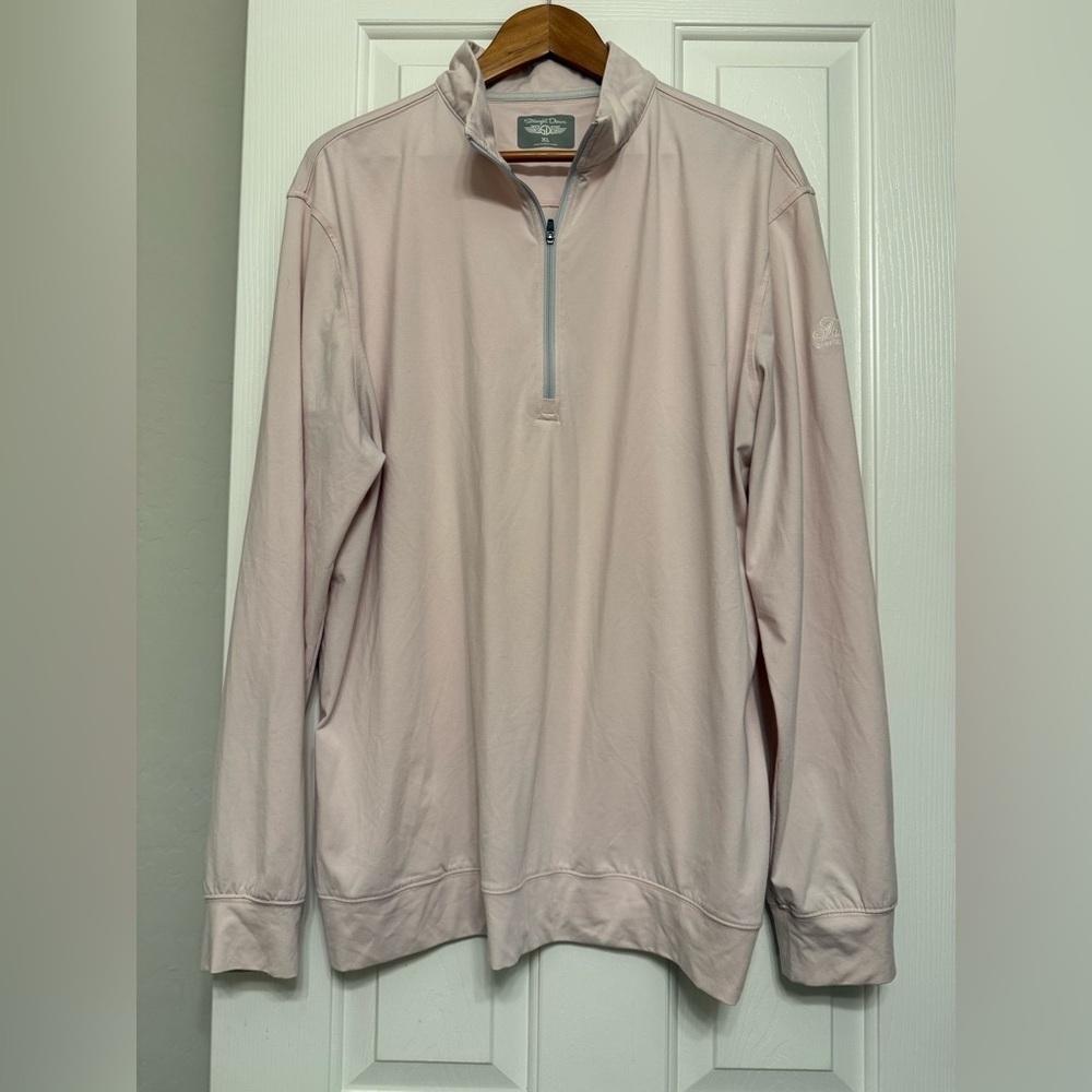 Straight Down Men’s Crusher Quarter Zip Pullover – XL – Light Pink